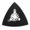 4pcs 79mm pad abrasif triangulaire multi-outils oscillants lame de scie convient pour Bosch Fein