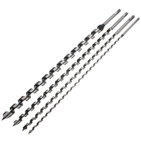 4pcs 8/12/16 / 24mm 600mm bits de tarière de forage outil d