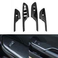 4pcs ABS Carbon Fiber Style Porte-bras Repose Élévateur Lift Sticker Pour Honda Civic 2016 2017