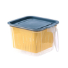 4PCS boîtes de rangement de cuisine en plastique riz alimentaire Drain Seal Container Crisper
