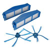 4pcs brosse latérale et filtre pour Philips robot aspirateur FC8792FC8794FC8796 outil
