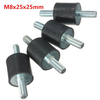 4pcs choc en caoutchouc m8x25x25mm doubles absorbeurs extrémités supports en caoutchouc vibrations supports isolateurs