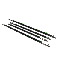 4pcs chrome extérieur porte fenêtre voiture SUV coupe-froid Joint Outils Kit pour CR-V 07-11