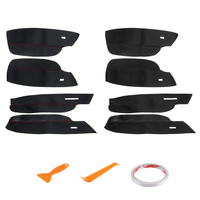 4pcs couverture de cuir accoudoir de porte intérieur de voiture LHD pour VW Golf MK7 2014 2015 2016