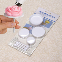 4pcs Cup Cake Stand Givrage Crème Fleur Décoration Nail Set Outils de cuisson