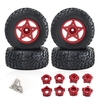 4PCS D231 Upgraded Off-Road Tires Wheels for 1/8 1/10 Short Course Truck RC Cars Vehicles Models Parts Accessories
