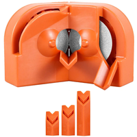 4PCS Electric Drill Bit Sharpener Professional 11x6x7 cm High-Speed Steel Orange Plastic for Lithium and AC Electric Dri