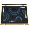 4Pcs extérieur Micromètre Set Ratchet Stop Type 0-100mm (0-25mm / 25-50mm / 50-75mm / 75-100mm)