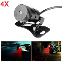 4pcs feu de brouillard laser voiture lumière auto élevage style de diamant de lumière réchauffement anti-brouillard