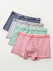 4Pcs Hommes Coton Graphène Respirant Antibactérien Mince Boyshorts Homewear Boxers Briefs