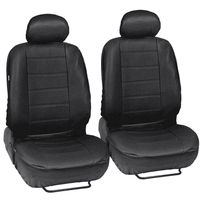4pcs housses de siège avant de voiture protecteur en cuir PU anti-poussière étanche universel