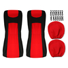 4PCS Housses de siège de voiture avant et arrière Housse de siège complète Protecteurs de coussin Universel