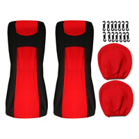 4PCS Housses de siège de voiture avant et arrière Housse de siège complète Protecteurs de coussin Universel