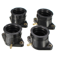 4pcs interface carburateur de moto adaptateur de tuyau en caoutchouc gomme collecteur pour Yamaha XJR400
