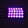 4pcs Intérieur de la voiture Colorful 24 LED Atmosphère Ambiance Étoilé Décoration Lampes De Voiture Pied Lumières 12V 6