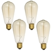 4PCS Kingso AC110V E27 60W ST64 A19 Edison Ampoule à incandescence vintage pour la maison intérieure
