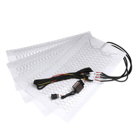 4pcs kit de coussin chauffant siège chauffant voiture universel en fibre de carbone commutateur haut / bas