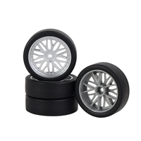 4PCS LDRC A86 A86P 1/18 RC Car Upgraded Drift Tires Wheels Vehicles Models Spare Parts LA0034-1
