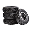 4PCS LDRC RC Car Upgraded Parts Soft Tires Wheels Rims for 1297 1299 WPL B14 B24 C14 C24 C34 C44 MN D90 91 96 99 99S RC