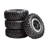 4PCS LDRC RC Car Upgraded Parts Soft Tires Wheels Rims for 1297 1299 WPL B14 B24 C14 C24 C34 C44 MN D90 91 96 99 99S RC