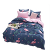 4pcs literie polyester impression ensembles de literie couette housse de couette taie doreiller décor