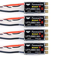 4PCS LittleBee 30A S BLHeli_S OPTO 2-6S Brushless ESC for DIY RC FPV Racing Drone
