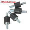 4pcs m4x10x10mm caoutchouc amortisseur double termine en caoutchouc montages antivibratiles isolateur