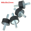 4pcs m8 30mmx15mm Monture en caoutchouc amortisseur de vibrations de l