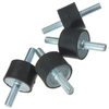 4pcs m8x30x20mm silentblocs extrémités doubles vis vibrations supports isolateurs