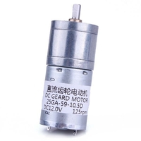4Pcs Moteur électrique 125RPM 12V DC Motoréducteur Moteur réducteur à couple élevé