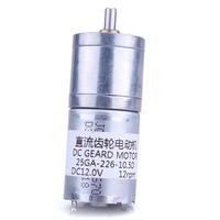 4Pcs Moteur électrique 12RPM 12V DC Motoréducteur Moteur à réducteur de couple élevé