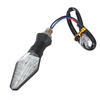 4pcs moto ambre et bleu 12LEDs clignotant indicateur lampe avec relais clignotant