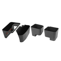 4pcs organisateurs intérieurs de plateau de boîte de stockage de voiture pour Jeep Wrangler JL 2018-2020