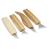 4pcs outil de travail du bois de coupe de sculpture sur bois artisanat de castor taillant