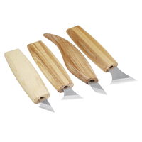 4pcs outil de travail du bois de coupe de sculpture sur bois artisanat de castor taillant