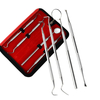 4pcs outils dentaires en acier inoxydable de miroir dentaire kit bouche miroir kit dentaire instrument dentaires choix