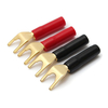 4pcs plaqué or de cuivre adaptateur AV audio terminaux connecteurs pour haut-parleur