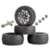 4PCS Pneus Roues 12mm Hex pour 1/10 Off-Road Crawler RC Voiture Véhicules Modèles Pièces De Rechange