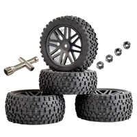 4PCS Pneus Roues 12mm Hex pour 1/10 Off-Road Crawler RC Voiture Véhicules Modèles Pièces De Rechange