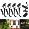 4pcs projecteur de jardin COB LED lumières extérieures chemin de jardin lampe de paysage
