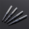 4pcs R0.25 / R0.5 / r0.75 / r1.0mm 2 flute outil de coupe en carbure conique fraise boule nez
