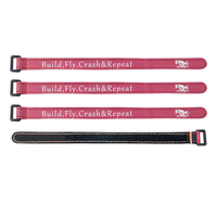 4pcs RJX 150-300x16mm Boucle en plastique métal magique Batterie Starp