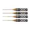 4Pcs RJXHOBBY RJX2996 Kit doutils de tournevis hexagonal RC Noir 0, 05 "1/16" 5/64 "3/32" pour drone RC