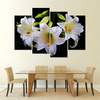 4pcs sans cadre White Lily Art Cambric Peinture Image Imprimer Accueil Wall Sticker Décor Nouveau