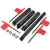 4pcs SCLCR 12mm Tour Index Barre dalésage Porte-outil de tournage avec 4pcs CCMT 09T3 Inserts