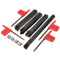 4pcs SCLCR 12mm Tour Index Barre dalésage Porte-outil de tournage avec 4pcs CCMT 09T3 Inserts