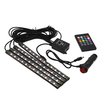 4pcs Set 18 LED Intérieur RGB LED Strip Lights Atmosphère Neon Music Lampe Décorative