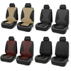4pcs siège avant universel housses de siège de voiture en faux cuir coussin respirant