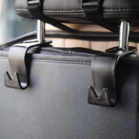4pcs siège de voiture retour crochet tête reste stockage cintre sac porte-organisateur universel