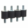 4pcs silentblocs 15x15mm vibrations en caoutchouc supports isolateurs choc caoutchouc m5 absorbeur